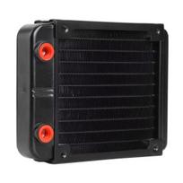 120 mm vandens aušinimo radiatorius plačiai naudojamas G1/4 sriegis aliuminio šilumokaitis radiatorius PC aušintuvas radiatorius juoda