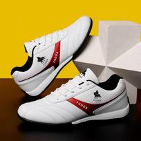 Odiniai vyriški kedai Laisvalaikio batai vyrams Kvėpuojantys vyriški sportiniai batai Neslystantys vyriški plokščiapadžiai vairavimo batai Zapatillas De Hombre 39 balta