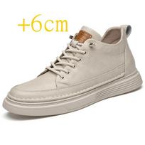 Natūralios odos aukštinančios avalynės Elevator Shoes Aukštį didinančios avalynės Vyriškos aukštį didinančios vidpadžiai 6CM Vyriški sportbačiai Sportiniai bateliai 36