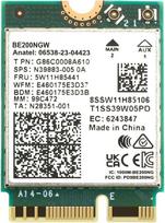 "Intel BE200 WiFi 7" adapteris | M.2 PCIe formatas | Trijuostis 2,4/5/6 GHz | Iki 5,8Gb/s | WiFi kortelė kompiuteriams | Suderinama su "Bluetooth 5.4" | Skirta "Intel" kompiuteriams su "Windows 10/11" | BE200NGW