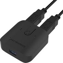 "Sabrent" USB 3.0 dalijimosi jungiklis keliems kompiuteriams ir periferiniams įrenginiams LED įrenginių indikatoriai (USB-SW30)