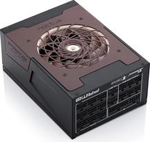 "Seasonic Prime TX-1600 Noctua Edition", itin tylus, visiškai modulinis 1600 W ATX 3.1 kompiuterio maitinimo šaltinis su "80 Plus Titanium" efektyvumu (juodas/rudas) ir DE/EU IEC IEC kabeliu