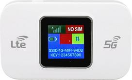 4G LTE mobilusis WiFi Hotspot, 300Mbps belaidžio interneto maršrutizatorius su SIM kortelės lizdu, palaiko B1 B3 B5 B8, B38 39 40 41, 10 vartotojų LTE modemo maršrutizatorius kelionėms,