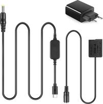 DMW-DCC8 USB-C adapterio maitinimo laidas Dirbtinė baterijos jungtis PD adapterio komplektas, skirtas pakeisti DMW-BLC12 bateriją, skirtą Panasonic Lumix DMC-FZ300 FZ1000 GH2 G5 G5 G6 G7 G70 G80 G81 G85 fotoaparatams