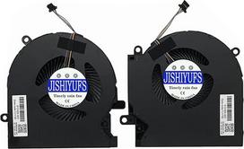 JISHIYUFS CPU + GPU aušinimo ventiliatorius, skirtas HP OMEN 15-EK 15-en TPN-Q236 15-EK0023DX 15-EK0020CA 15-EK0020CA 15-EK0013DX 15-EK0008CA M04216-001 ND8CC02-19J22 M042111 5 5-00 1 ND8CC02-19J23 DC12V