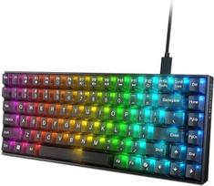 Lenovo Legion K510 Mini Pro mechaninė žaidimų klaviatūra - 84 klavišai - 75 % kompaktiškas dizainas - permatomi klavišai - RGB apšvietimas - ispaniška QWERTY - pridedamas 1,8 m ilgio laidas - juoda