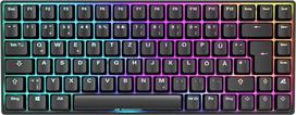 Sharkoon Skiller SGK50 S3 juoda, RGB žaidimų klaviatūra, geltonos spalvos, 75% išdėstymas