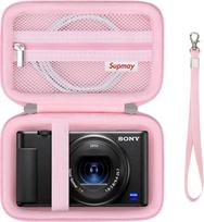 Supmay fotoaparato dėklas, skirtas "Sony Vlog" fotoaparatui ZV-1F | ZV-1 | ZV-1 II skaitmeniniam fotoaparatui, rožinės spalvos, lagaminas