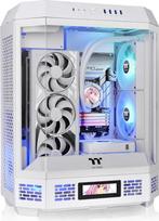 Thermaltake Tower 600 Snow Mid-Tower ATX korpusas, 3 grūdinto stiklo plokštės, paslėpta jungtis, pasukami PCI-e lizdai, CA-1Z1-00M6WN-00
