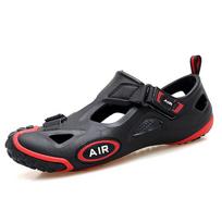Vasaros vyriški sandalai Lauko vandens batai Minkšti neslystantys vyriški paplūdimio sandalai Bohemiški lengvi avalynė Unisex Sandalai Sportbačiai 38 raudona