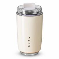 340 ml nerūdijančio plieno termosinis puodelis kavos puodelis vakuuminis izoliuotas karštų ir šaltų gėrimų puodelis nešiojamas pieno puodelis gėrimo buteliukas kelionėms 340ml balta