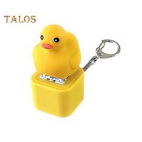 1/2/3 vnt. Ducky Caps raktų pakabukas, fidget žaislas, garsinis pakabukas, streso malšintuvas, ančiuko klaviatūros fidget žaislas, raktų pakabukas 1pc