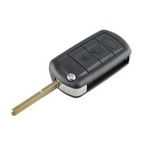 Land Rover Discovery 2005-2009 Automobilio rakto korpuso keitimas 3 mygtukai Juodo plastiko nuotolinio valdymo automobilio sulankstomo rakto dėklas HU101 juoda