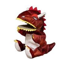 Interactive Dinosaur Hand Puppet Interactive Moving Mouth Plush Toy Educational Storytelling Prop for Kids ruda