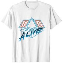 Daft Punk Alive 2007 Merchandise. T-Shirts Heavyweight T-shirt Men - White 2XL