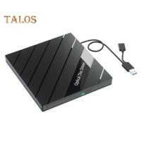 Nešiojamas DVD grotuvas USB 3.0 Type C 7-in-1 kompaktinių diskų įrašymo įrenginys su kortelių skaitytuvu USB šakotuvu išorinis DVD diskas, skirtas Windows Mac PC nešiojamam kompiuteriui juoda