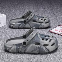 Skylėti Batai Vyriški Sandalai Batai Vyrams Dėvėjimui Atsparūs Viduje ir Lauke Unisex Minkšti ir Patogūs Storas Padas Neslystantys Nauji 40 pilka spalva