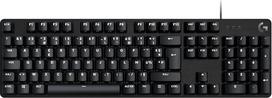 "Logitech G 413 SE" pilno dydžio mechaninė žaidimų klaviatūra - apšviesta klaviatūra su taktiliniais mechaniniais jungikliais, "Anti-Ghosting", skirta "Windows" ir "MacOS", belgiškas AZERTY išdėstymas - juoda