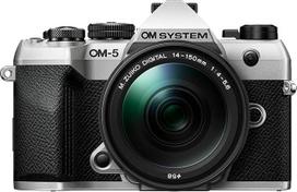 OM SYSTEM OM-5 Mark II "Micro Four Thirds" sistemos fotoaparatas su M.Zuiko Digital 14-150 mm F4-5.6 II objektyvu, 20 MP "Live MOS" jutiklis, 5 ašių vaizdo stabilizavimas, IP53 apsauga nuo oro sąlygų, fotografavimas iš rankos didelės raiškos nuotraukomis