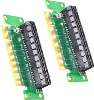 PCI Express PCIE X8 apsauginė stovo plokštė, PCI-E PCI Express 90 laipsnių vyriškos ir moteriškos lyties adapteris (2 vnt.)