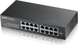 ZyXEL GS1100-16 tinklo komutatorius - tinklo komutatoriai (IEEE 802.1p, IEEE 802.3, IEEE 802.3ab, IEEE 802.3az, IEEE 802.3u, IEEE 802.3u, IEEE 802.3x, 10/100/1000Mbps, - 16, - Juodas, 215 x 133 x 42 mm, laidinis)