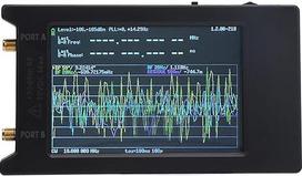 "Denash" nešiojamasis fazės dažnio analizatorius Jautrus 4 colių jutiklinis ekranas nuo 1 MHz iki 290 MHz aparatūros osciliatoriaus srovės laikrodžio šaltinio matavimui