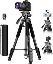 "Victiv 2025 Upgrade" fotoaparato trikojis, 172 cm reguliuojamas fotoaparato trikojis, daugiau stabilumo ir patogumo, aliumininis trikojis su 3 krypčių galvute, skirtas DSLR "Canon" "Nikon" "Sony" nuotraukų trikojis, skirtas "iPhone" išmaniesiems telefona