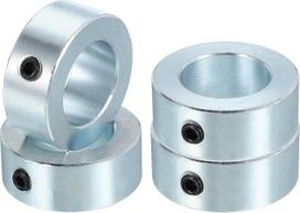 PATIKIL 22 mm skylės veleno apykaklė, 36 mm skersmens, 14 mm storio, 4 dalių prispaudimo žiedų varžtų rinkinys, anglinis plienas, cinkuotas, su M6 sraigtu, skirtas automobilių robotų technikai, mašinų inžinerijai, sidabrinės spalvos