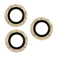 Apsauginis stiklas HARD DIAMOND skirtas kamerai (LENS) skirtas Apple iPhone 17 Pro/17 Pro Max gold (objektyvui 3 vnt)