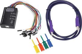 16 kanalų kompaktiškas USB loginis analizatorius Hohe Probenahme -Rate -Protokoll -Analyse für