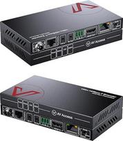 HDMI ilgintuvas su eterneto prievadu, skirtas televizoriaus arba nešiojamojo kompiuterio LAN prievadui, dvipusis PoE, nesuspaustas 4Kx2K@60Hz per CAT5e / CAT6 / CAT7, 70 m (230 pėdų) 4K, 100 m (330 pėdų) 1080P, HDR&Dobly Vision+HDCP2.2+Bidirectional IR+RS