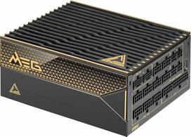 MSI MEG Ai1600T PCIE5 maitinimo šaltinis - 1600 W, "80 Plus Titanium", ATX 3.1, PCIe 5.1 GPU palaikymas, dvigubas 12V-2x6 kabelis, dviejų spalvų 12V-2x6 jungtys, ATX maitinimo šaltinis, pintas kabelis