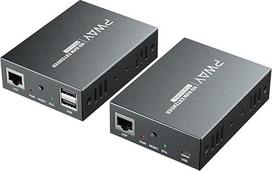 PW-DT252K HDMI KVM USB ilgintuvas 492ft/150m Perdavimas per vieną Cat5e/6/7 HD 1080P Palaiko TCP/IP ir "Loop-Out" funkciją