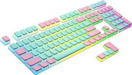 Ranked Pudding PBT Keycaps | 112 Double Shot Translucent ANSI US ir ISO Layout | OEM profilis RGB mechaninei žaidimų klaviatūrai (Majamis)