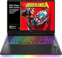 "Omen MAX" žaidimų nešiojamasis kompiuteris, 16 colių 2,5K WUXGA ekranas, 240 Hz, "Intel Ultra 7-255HX" (20C), 13 NPU, "NVIDIA GeForce RTX 5070 Ti", 12GB VRAM, 32GB DDR5 RAM, 1 TB SSD, "Win 11", QWERTZ, RGB, aliuminio juoda