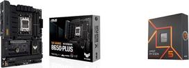 ASUS TUF TUF Gaming B650-PLUS pagrindinė plokštė AMD AM5 lizdas (Ryzen 7000, ATX, PCIe 5.0, DDR5 atmintis, 14 maitinimo pakopų, USB 3.2 Gen 2x2 Type-C, 2.5G Ethernet, Aura Sync) + 5 7600X procesorius 4,7 GHz, 32MB L3