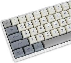 Guffercty kred PBT mechaninės žaidimų klaviatūros klavišų dangteliai 137 klavišų dangteliai XDA profilio dažų sublimacija, skirta Cherry MX jungiklių dizainui XDA/Enlightment Retro (QWERTY išdėstymas)