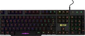 İnca Žaidimų klaviatūra RGB apšviesta IKG-446 su 3 spalvų šviesos diodais Mechaninis rašymo pojūtis USB 2.0 105 klavišai, skirti "Windows", "Mac", "Linux", "Android", "iOS