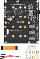 PCIe į 4 kanalų NVMe M.2 adapterio plokštė Raspberry Pi 5 | 4 kanalų SSD išplėtimas | įkrovos palaikymas | 7V-24V maitinimo įvestis | LED indikatoriai