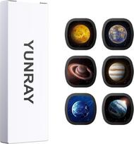 YUNRAY Galaxy projektoriaus ekrano rinkinys, 6 Ultra HD skaidrės, skirtos tikroviškam žvaigždėtam dangui ir rūko projekcijoms, suderinamos su Galaxy projektoriumi Pro ir modeliu (SKE-TKQ01 ir BL-DQY02)
