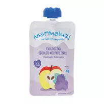 Ekologiška obuolių, mėlynių tyrelė MARMALUZI (nuo 6 mėn.), 90 g