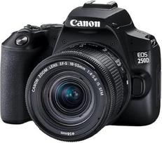 "Canon EOS 250D" dėklas - juodas + EF-S 18-55 mm f4-5.6 IS STM