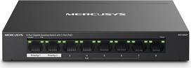 "Mercusys MS108GP PoE Switch" 8 prievadų Gigabit LAN komutatorius su 7 PoE+ prievadais, iki 30 W vienam PoE prievadui ir 65 W visiems PoE prievadams, 802.3af/at PoE, be ventiliatoriaus, "Plug and Play", tvirtas metalinis korpusas