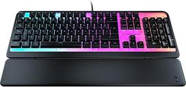 "Turtle Beach Magma RGB" žaidimų klaviatūra su membraniniais klavišais, pažangia apsauga nuo vaiduoklių, RGB apšvietimu, pritaikoma, nuimama delnų atrama - juoda