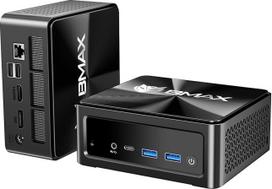 BMAX mini kompiuteris B7Apro AMD Ryzen 5 7430U (6C/12T, iki 4,3 GHz) 16GB DDR4 512GB M.2 NVMe SSD, mini stalinis kompiuteris, "Win 11 Pro"|4K trigubas ekranas|WiFi 6|BT5.2, kompaktiškas stalinis kompiuteris namams ir biurui