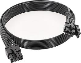 Buaak PCIE kabelis, suderinamas su ARESGAME, Thermaltake, Corsair, 70cm 8 kontaktų su 6+2 kontaktais iš vyriško į vyrišką PSU maitinimo adapterio GPU kabelis, PSU modulinio maitinimo šaltinio PCIE prailginimo kabelis