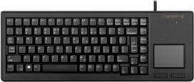 CHERRY G84-5500 XS, kompaktiška klaviatūra su jutikliniu kilimėliu, vokiškas išdėstymas (QWERTZ), laidinė (USB-A prievadas), mechaniniai CHERRY ML jungikliai, juoda