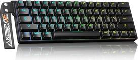 DAREU EK60 HE 8K Hz Rapid Trigger žaidimų klaviatūra, 60 % laidinė magnetinė klaviatūra su nuimama dekoratyvine juostele, 0,01 mm RT tikslumu, "Hall Effect" jungikliai, reguliuojamas suveikimas, RGB, skirta PC/Mac (juoda)