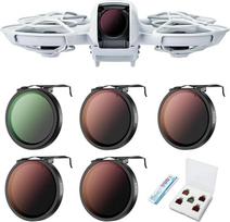 JJC Neo Drone CPL ND filtrų rinkinys CPL ND8 ND16 ND32 ND64 Poliarizacinis neutralaus tankio filtrų rinkinys, skirtas DJI Neo Drone Fly More Combo Daugiasluoksnis dengtas optinis HD stiklo filtras su lengvu filtru