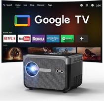 Nešiojamasis išmanusis projektorius su "Google TV", 4K projektorius namų kinui su "Google Play", dvigubo ryškumo režimas, trumpas atstumas, "Dolby Audio", NFC, "Bluetooth", skirtas mažoms erdvėms, miegamojo kinui, studijoms A6TG